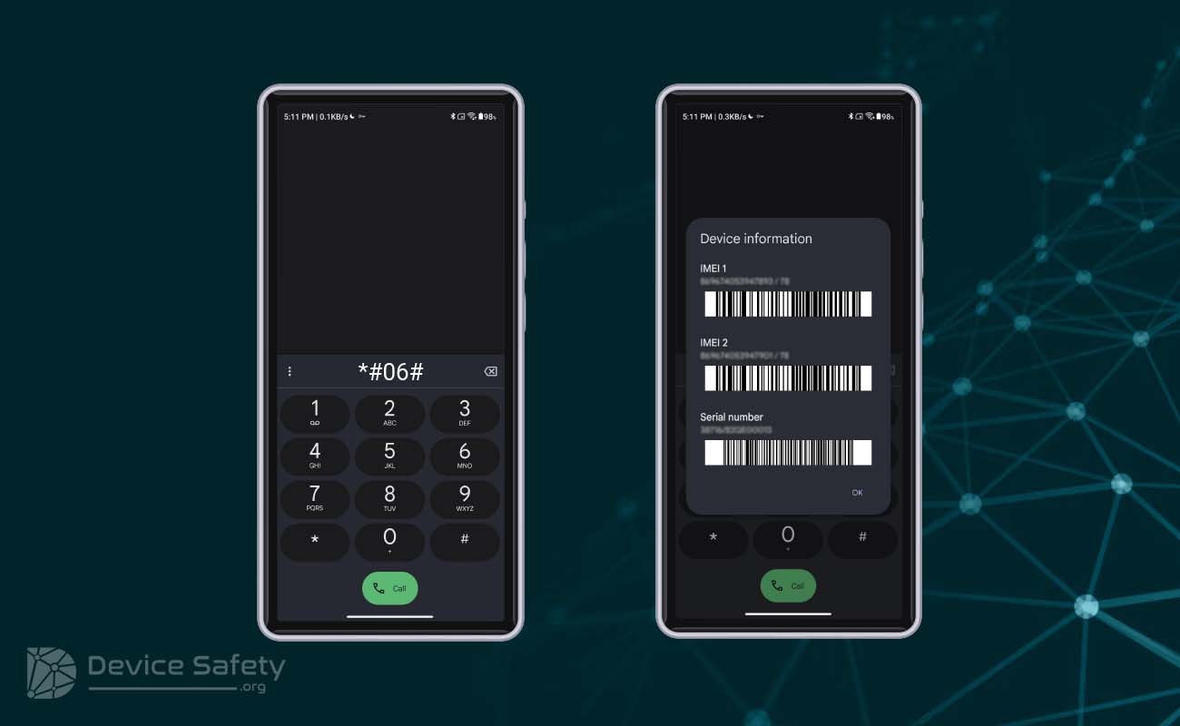 Checking IMEI Number Using Android Settings